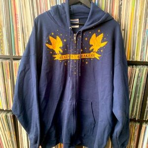 Heads Vs. Breakers - Navy XXL zip-up Hoodie.